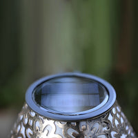 Verandah Solar Table Lamp — Cordless Metal Outdoor LED