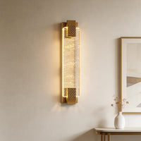 CrystalAura | Elegant Modern LED Wall Sconce with Dimming Features 1