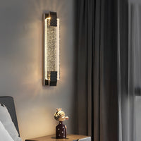 CrystalAura | Elegant Modern LED Wall Sconce with Dimming Features 5