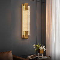 CrystalAura | Elegant Modern LED Wall Sconce with Dimming Features 6
