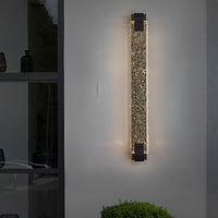 CrystalAura | Elegant Modern LED Wall Sconce with Dimming Features 7