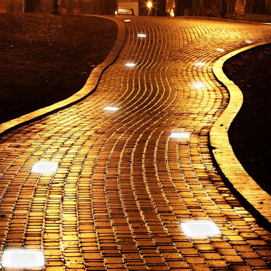 CrystalGlow | Elegant Modern Solar Outdoor Ice Cube Step Lights 0