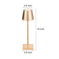 Top Hat Cordless Table Lamp — Aluminium Rechargeable Touch Dimming