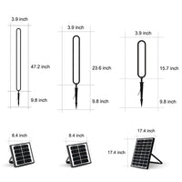 Luminara | Elegant Modern Oval Ring LED Solar Courtyard Lamp 7