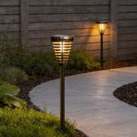 Luminara | Elegant Modern Solar Torch Pathway Light 1