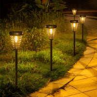 Luminara | Elegant Modern Solar Torch Pathway Light 2