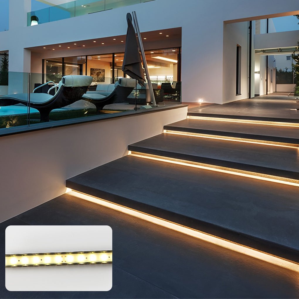Under-Tread LED Step Light — Modular Aluminium, IP65 24V