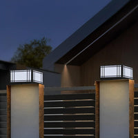 Luminara | Elegant Vintage Waterproof LED Square Pillar Light 0