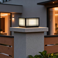 Luminara | Elegant Vintage Waterproof LED Square Pillar Light 1