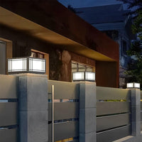 Luminara | Elegant Vintage Waterproof LED Square Pillar Light 3