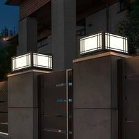 Luminara | Elegant Vintage Waterproof LED Square Pillar Light 5