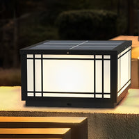 Luminara | Elegant Vintage Waterproof LED Square Pillar Light 6