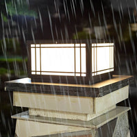 Luminara | Elegant Vintage Waterproof LED Square Pillar Light 7