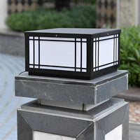 Luminara | Elegant Vintage Waterproof LED Square Pillar Light 9