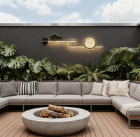 Luminara | Elegant Waterproof LED Outdoor Wall Sconce with Tree Design 1