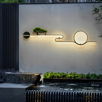 Luminara | Elegant Waterproof LED Outdoor Wall Sconce with Tree Design 3