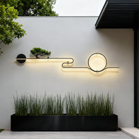 Luminara | Elegant Waterproof LED Outdoor Wall Sconce with Tree Design 5
