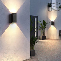 Luminara | Elegant Waterproof LED Up Down Wall Light Fixture 7