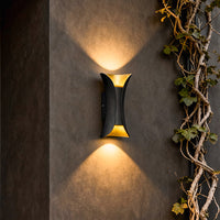 Luminara | Stylish Modern Curved LED Outdoor Wall Sconce Light 3