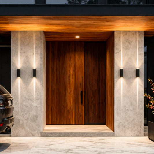 Luminara | Stylish Modern Dual-Beam Outdoor Wall Lights Sconce 4