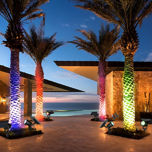Luminara | Versatile Adjustable LED RGB Solar Spotlight 0