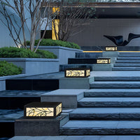 LunaStone | Elegant Modern Square LED Outdoor Gate Pillar Light 1