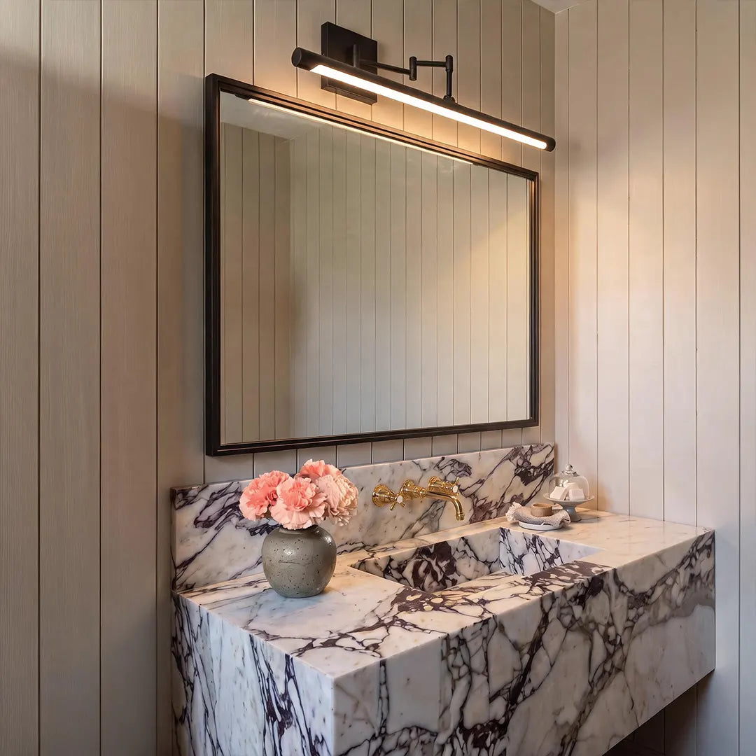 NocturneLight | Elegant Adjustable Metal Vanity Bathroom Fixture 1