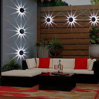 PetalGlow | Vibrant Adjustable Solar Outdoor Wall Light Fixture 4