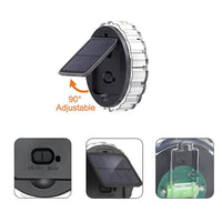 PetalGlow | Vibrant Adjustable Solar Outdoor Wall Light Fixture 7