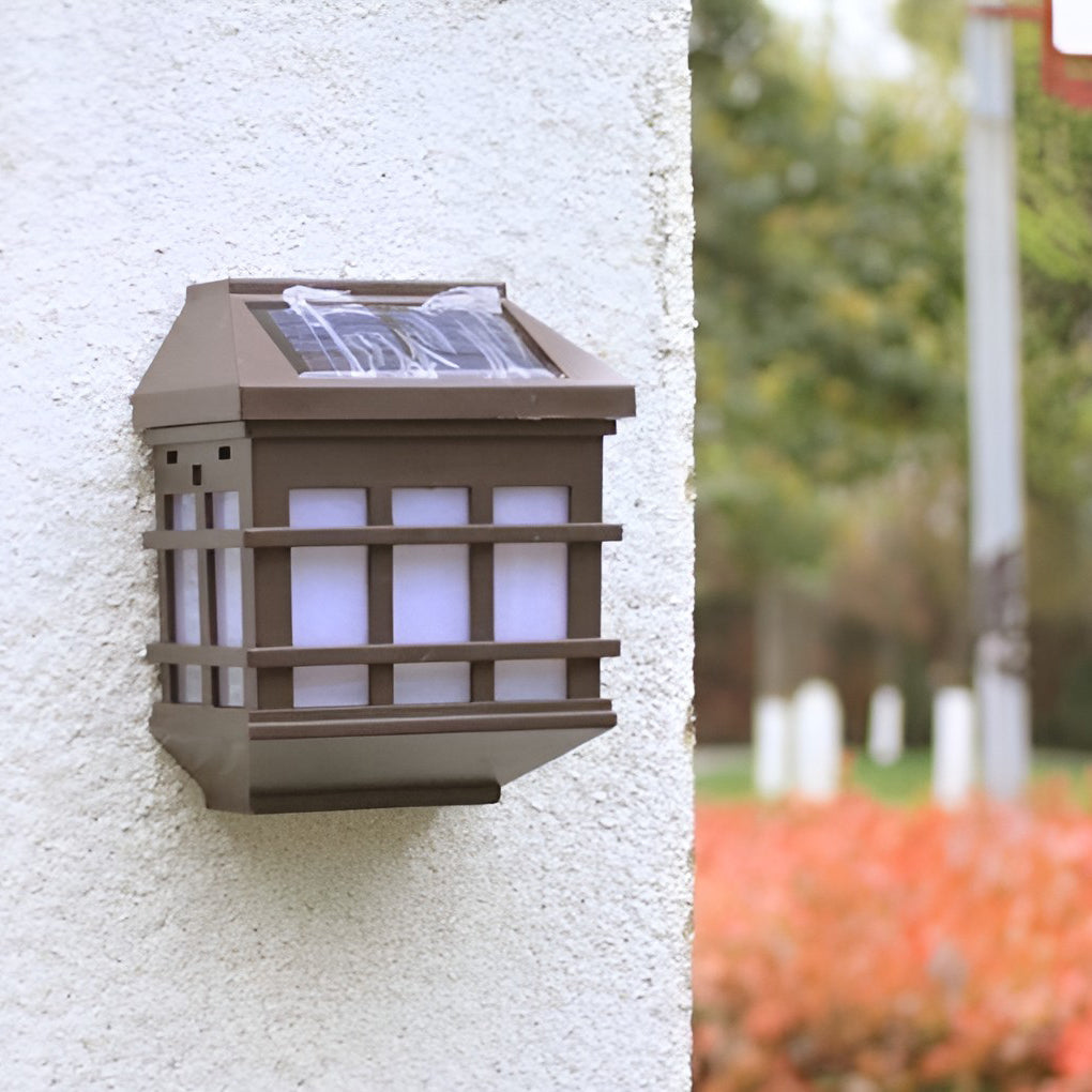 SolaraLight | Efficient Modern Solar LED Outdoor Wall Lamp 0