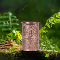 SylvanGlow | Charming Retro Solar Lantern with Tree Projection 5