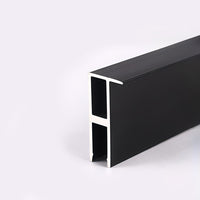 Under Cabinet LED Strip Light 4 Pack - Black Aluminium 12V