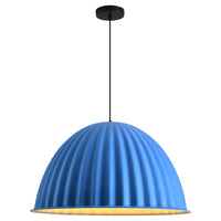 Felt Pumpkin Pendant Light - Acoustic PET Dome 35-77cm