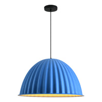 Felt Pumpkin Pendant Light - Acoustic PET Dome 35-77cm