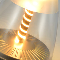 Portable Table Lamp — Cordless Spiral LED, USB Rechargeable