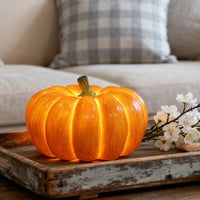 Halloween Pumpkin Lantern — Weatherproof Resin LED Light