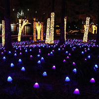 Solar Fairy Lights — Mushroom LED String, 5m Outdoor
