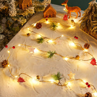 Christmas String Lights — Hanging LED Ornament Set, Two-Pack