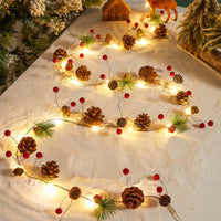 Christmas String Lights — Hanging LED Ornament Set, Two-Pack