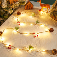 Christmas String Lights — Hanging LED Ornament Set, Two-Pack