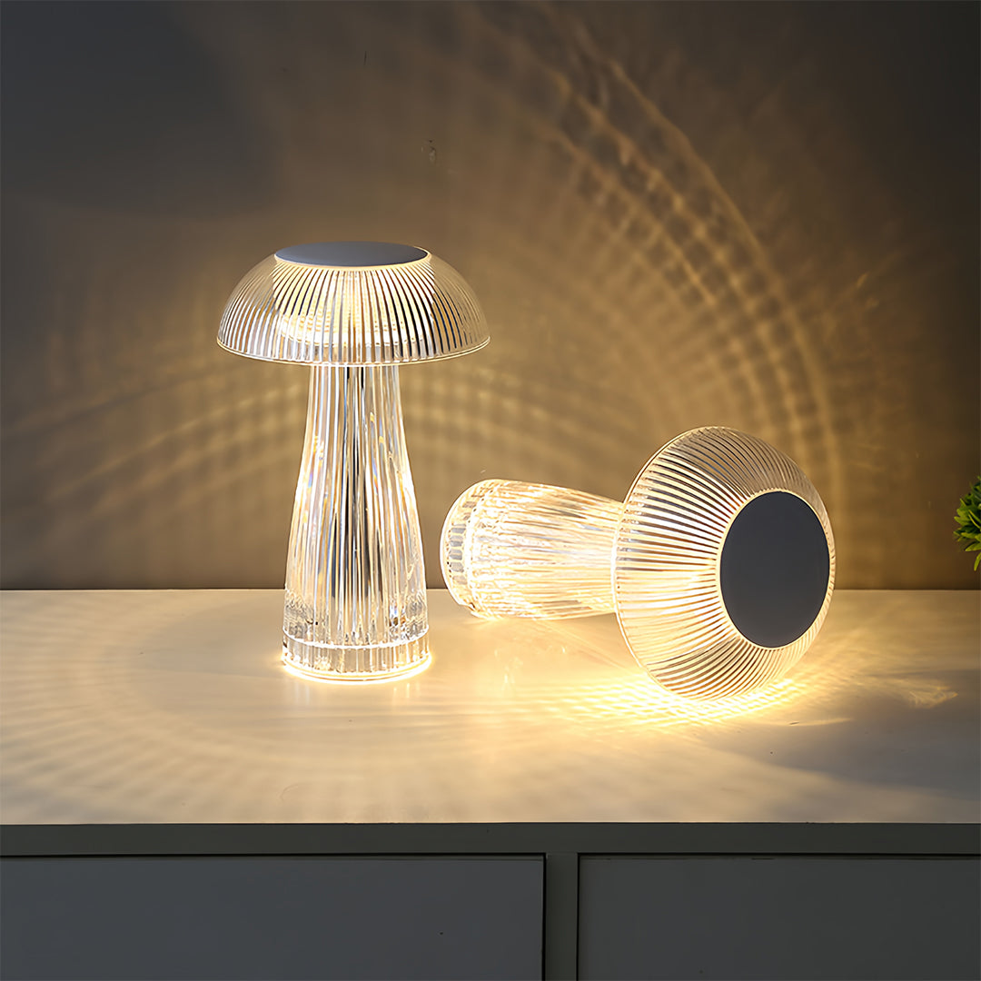 Jellyfish Acrylic Table Lamp — Cordless Colour-Changing LED