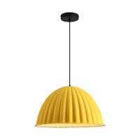 Felt Pumpkin Pendant Light - Acoustic PET Dome 35-77cm