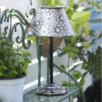 Verandah Solar Table Lamp — Cordless Metal Outdoor LED