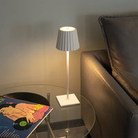 Buffet Cordless Table Lamp — Aluminium Touch Dimming Rechargeable