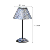 Verandah Solar Table Lamp — Cordless Metal Outdoor LED