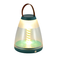 Portable Table Lamp — Cordless Spiral LED, USB Rechargeable