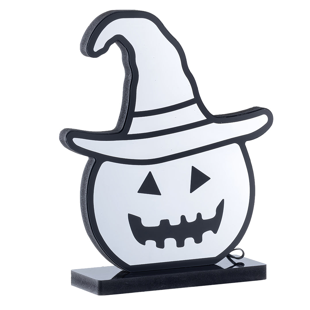 Halloween Pumpkin Light — Witch Hat Acrylic LED Lamp