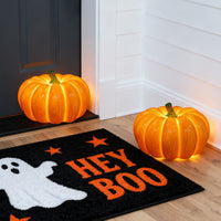 Halloween Pumpkin Lantern — Weatherproof Resin LED Light