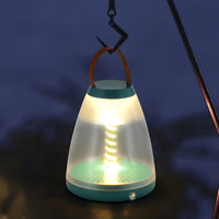 Portable Table Lamp — Cordless Spiral LED, USB Rechargeable