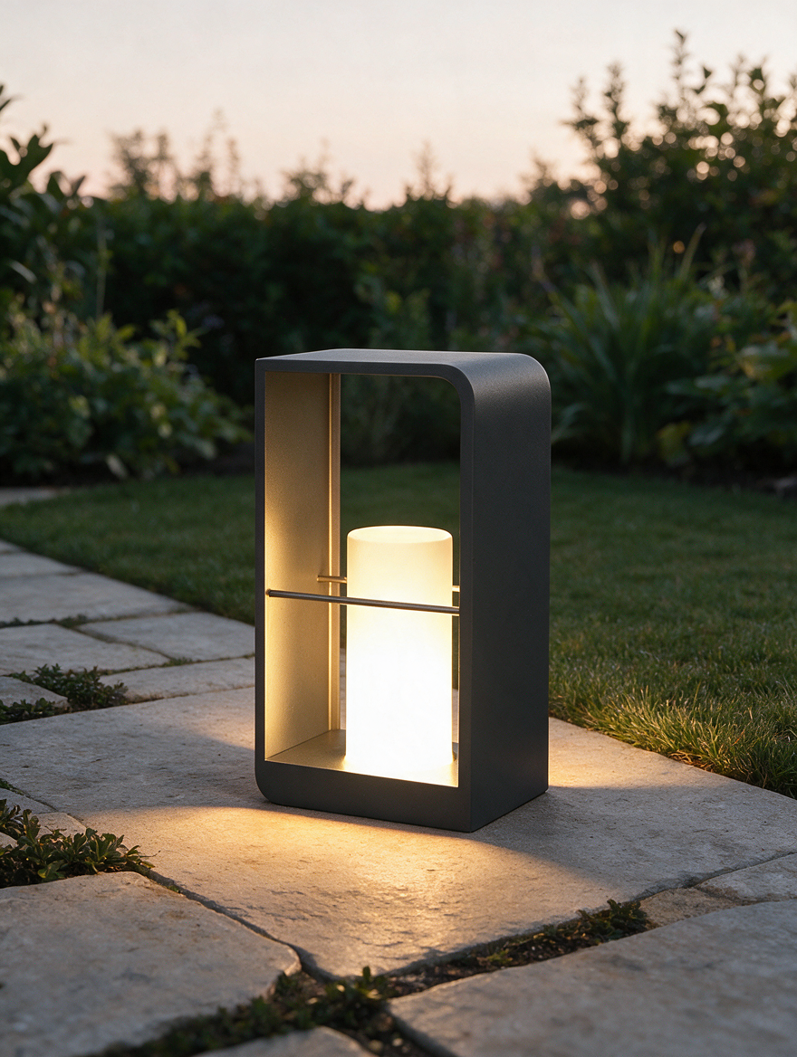 Nocturna | Modern Elegant Solar Powered Outdoor Lantern Light